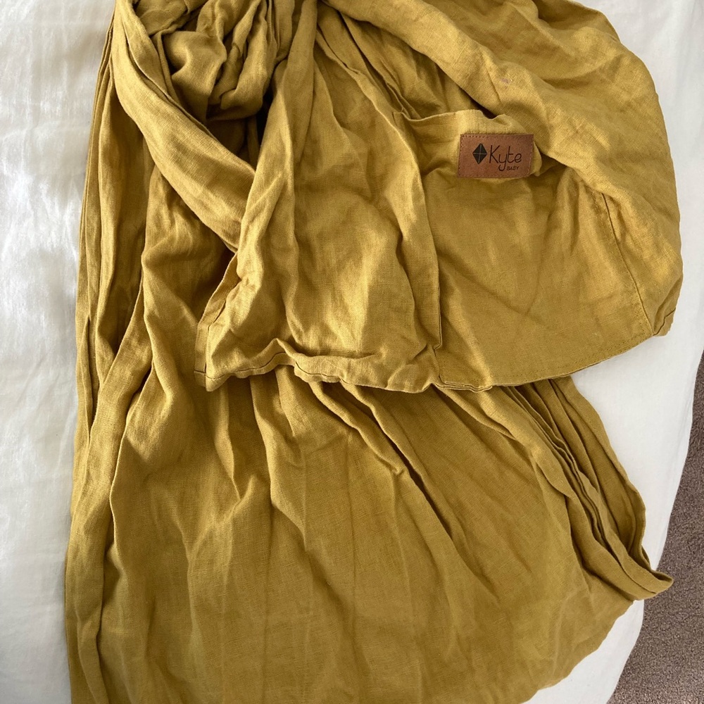 Kyte BABY Linen Swaddle in Mustard